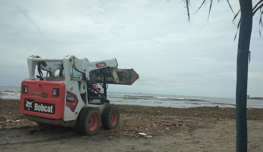 Labores de limpieza en playas de Puerto Colombia
