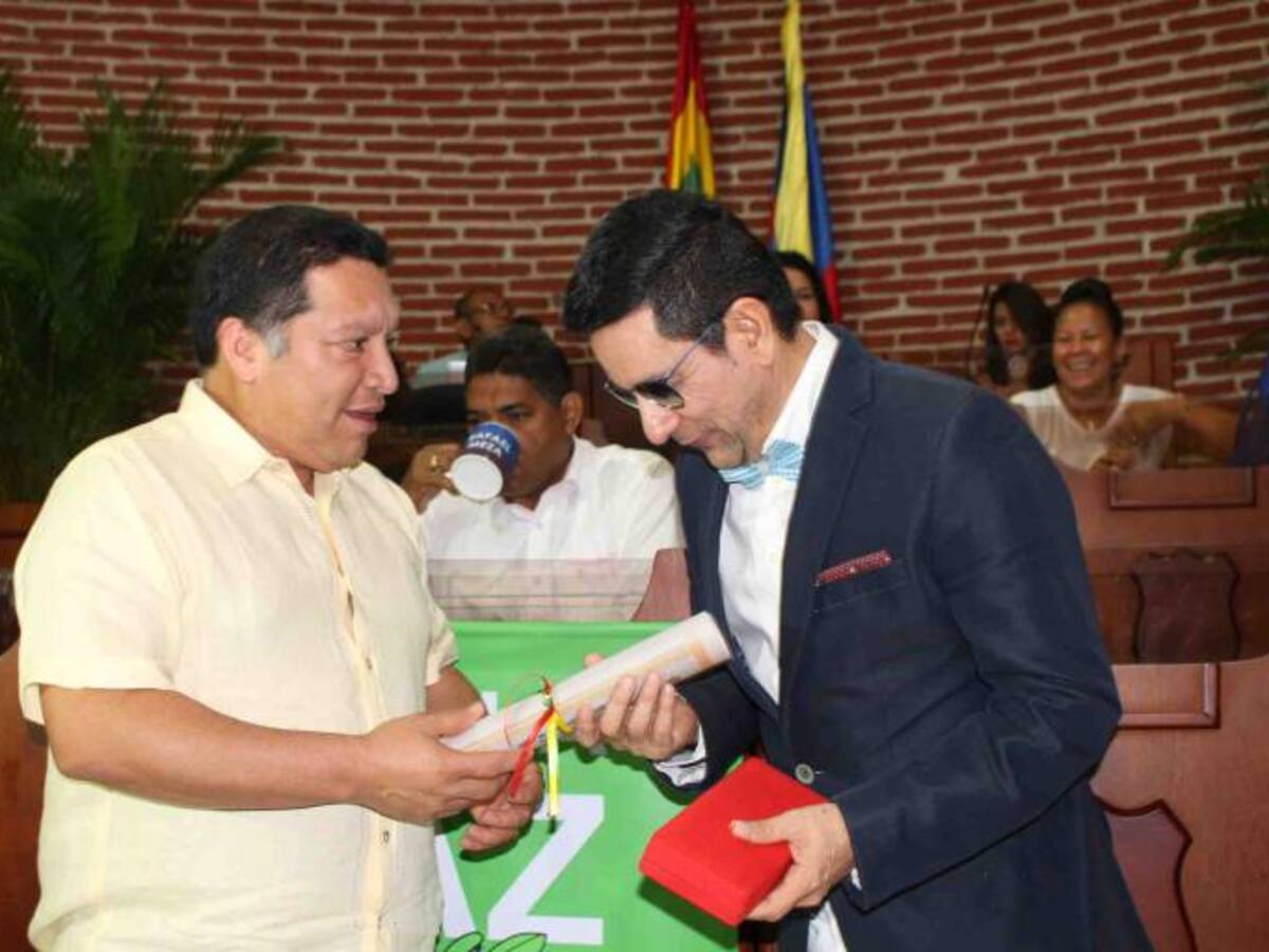 Concejo de Cartagena homenajeó al compositor Iván Ovalle