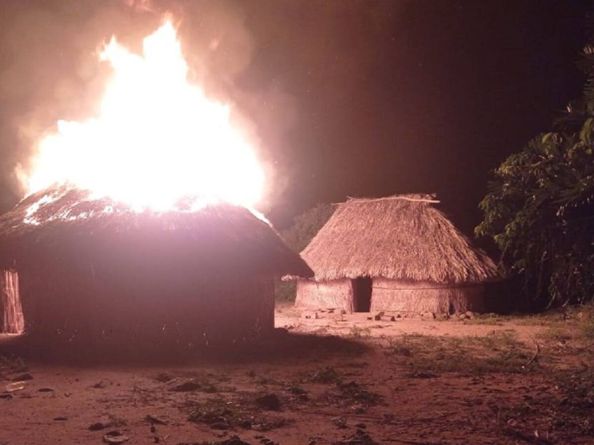Denuncian incendio en sitios sagrados de la comunidad indígena Wiwa