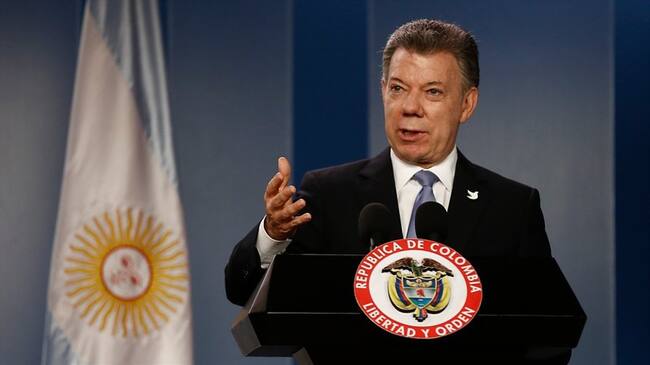 Los presidentes de Colombia, Juan Manuel Santos, y de Argentina, Mauricio Macri, se reunieron en Casa de Nariño. Foto: Colprensa