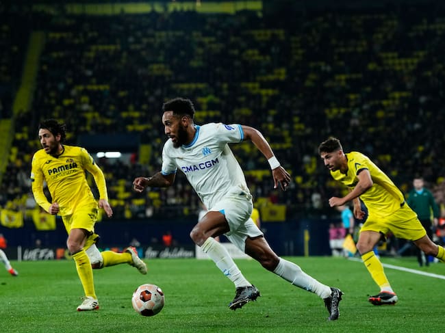 Pierre-Emerick Aubameyang en su actual club, Marsella. (Photo by Jose Breton/Pics Action/NurPhoto via Getty Images)