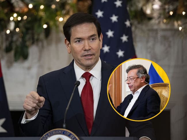 Marco Rubio y Gustavo Petro. Fotos: Getty Images