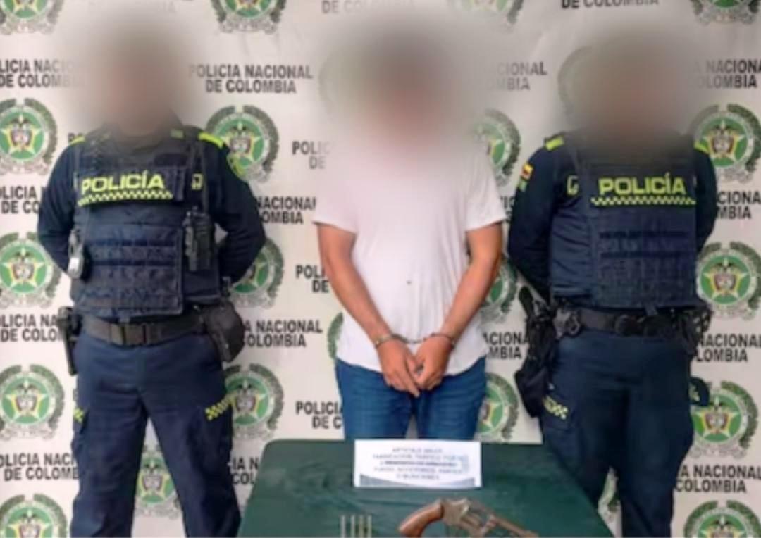 Alias ‘Bisolvón’ fue capturado en Arjona con un revólver en el barrio Sueño de Libertad