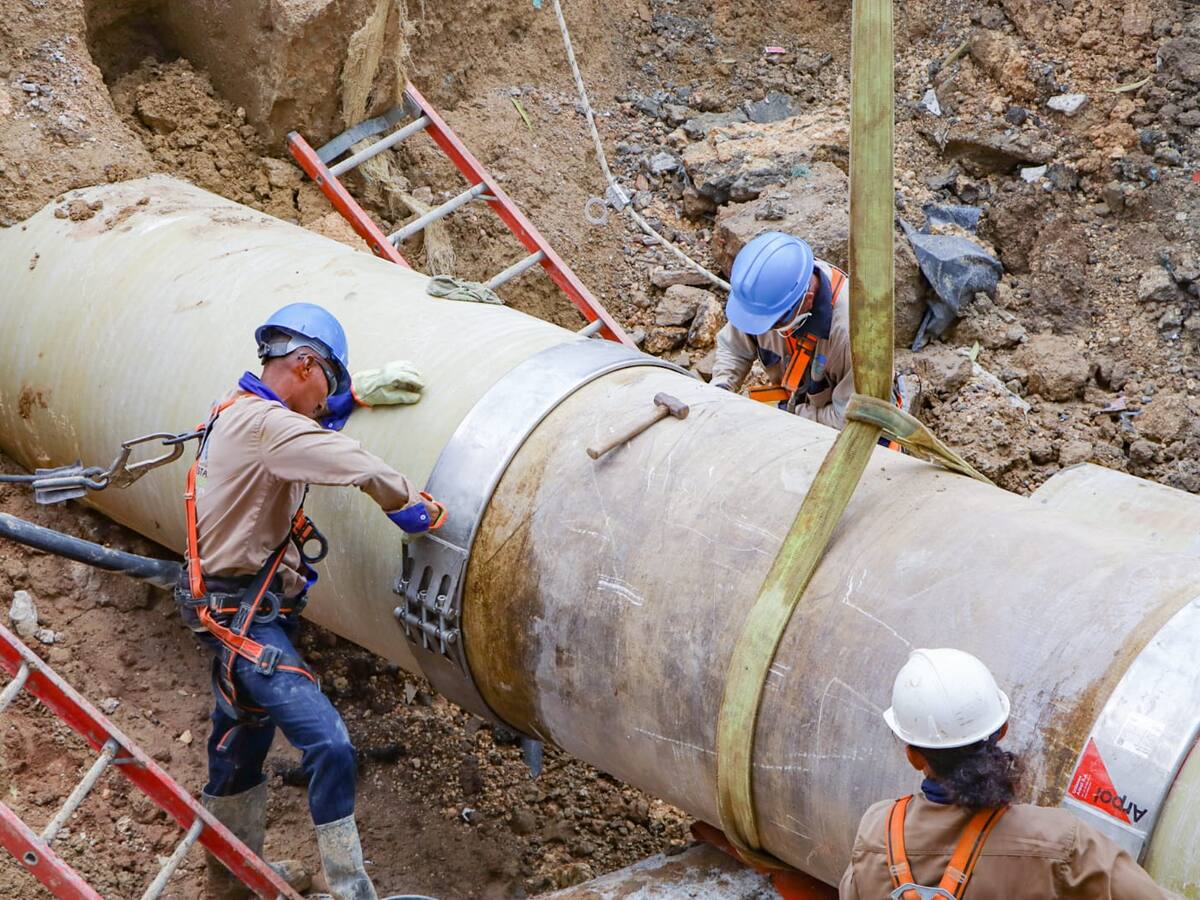 Reparado daño de tubería que dejó al 25% de Cartagena sin agua: servicio se reactivará gradualmente