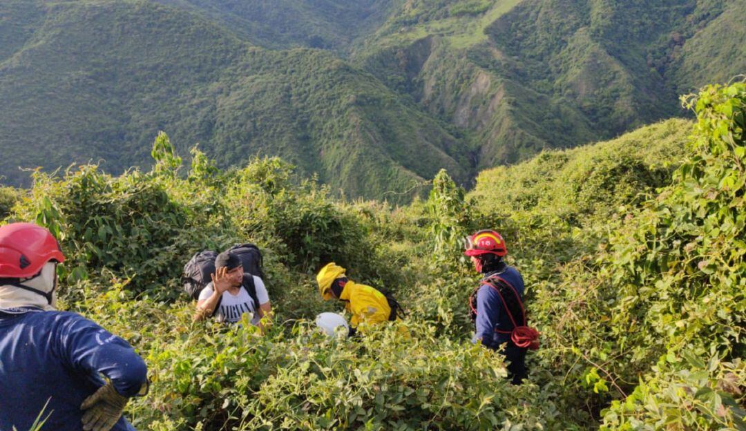 Rescate de parapentista
