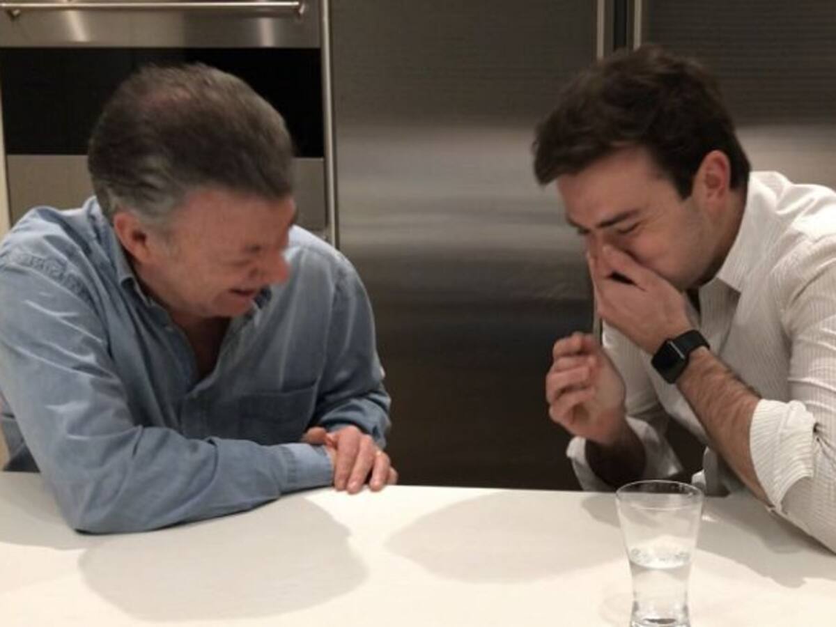 La divertida broma del hijo de Santos sobre la paz de su papá