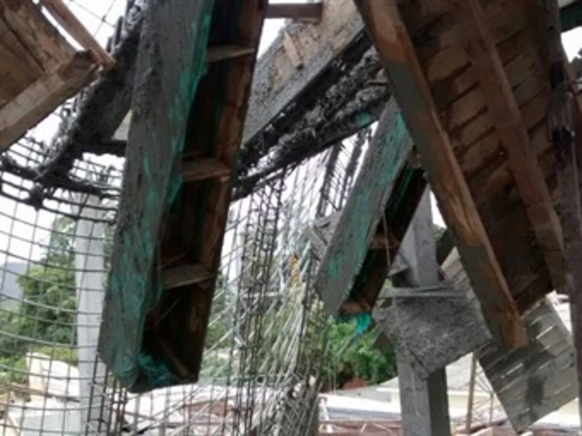 Cinco heridos por desplome de un edificio en construcción en Santa Marta