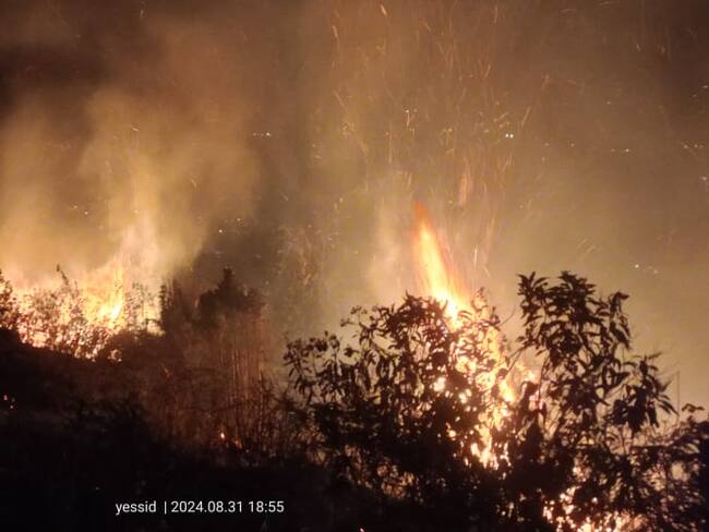 Incendios Pasto | Foto: Bombeeros Pasto