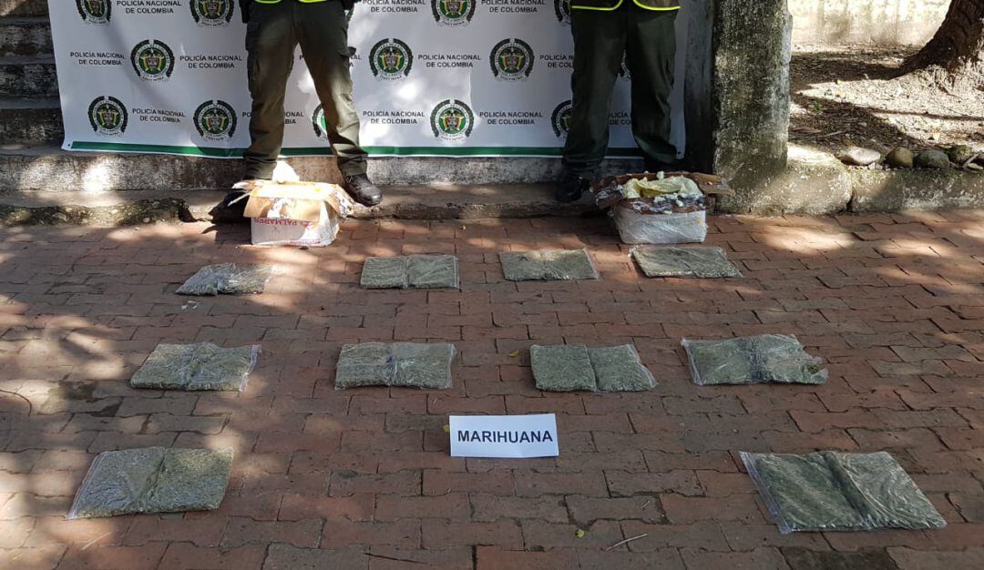 Incautación de marihuana camuflada en cajas de mantequilla