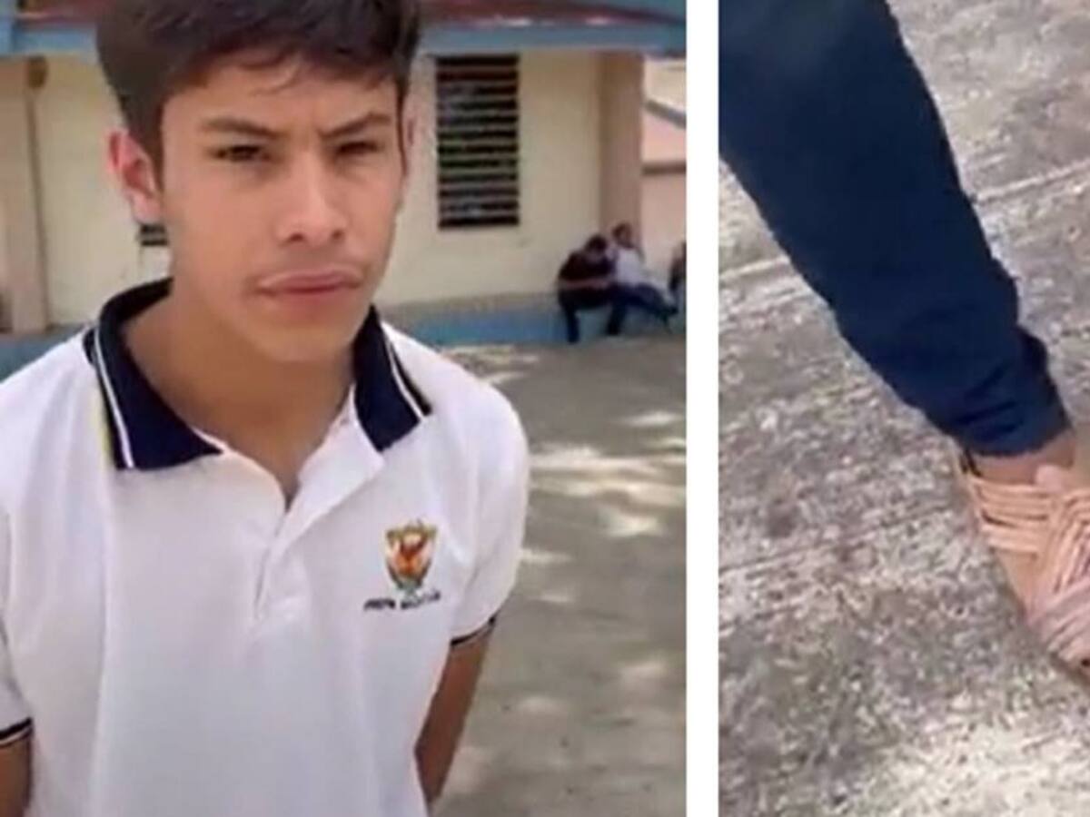 Así castigó un padre a su hijo por burlarse de compañero por llevar tenis chiviados