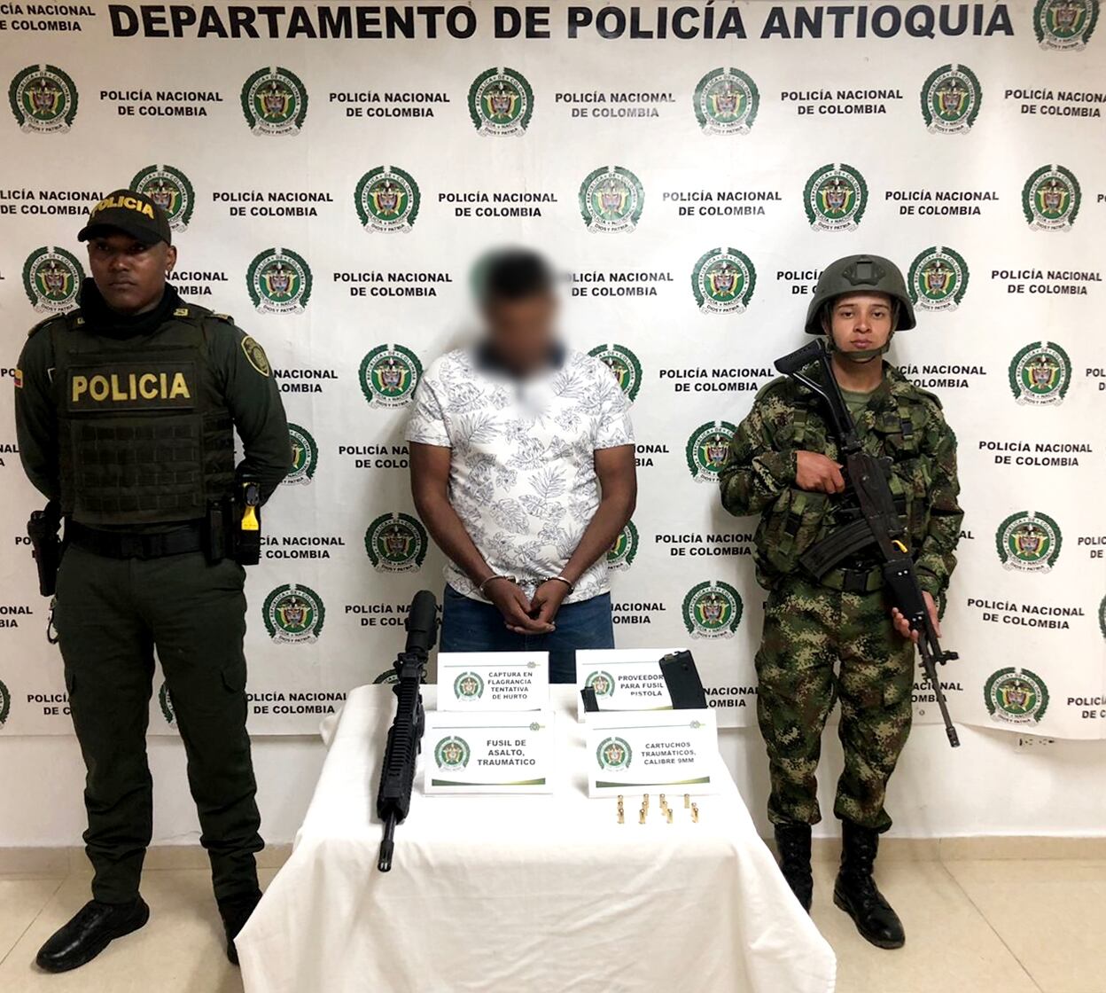 Hurto frustrado y capturado- foto cortesía