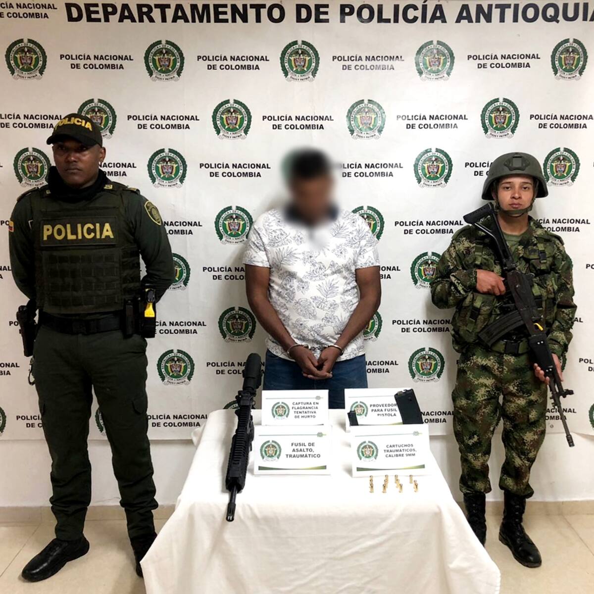 Un hombre intentó robar a turistas y fue capturado en San Pedro de los Milagros