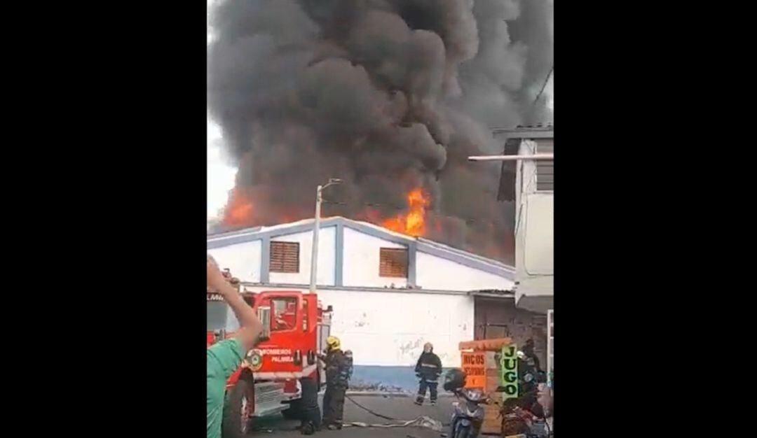 Incendio en Palmira