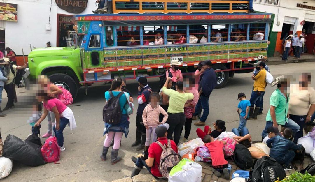 Hoy comenzó el retorno voluntario de campesinos desplazados en Ituango a sus veredas