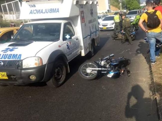 Motociclista murió en la vía Bucaramanga - Girón