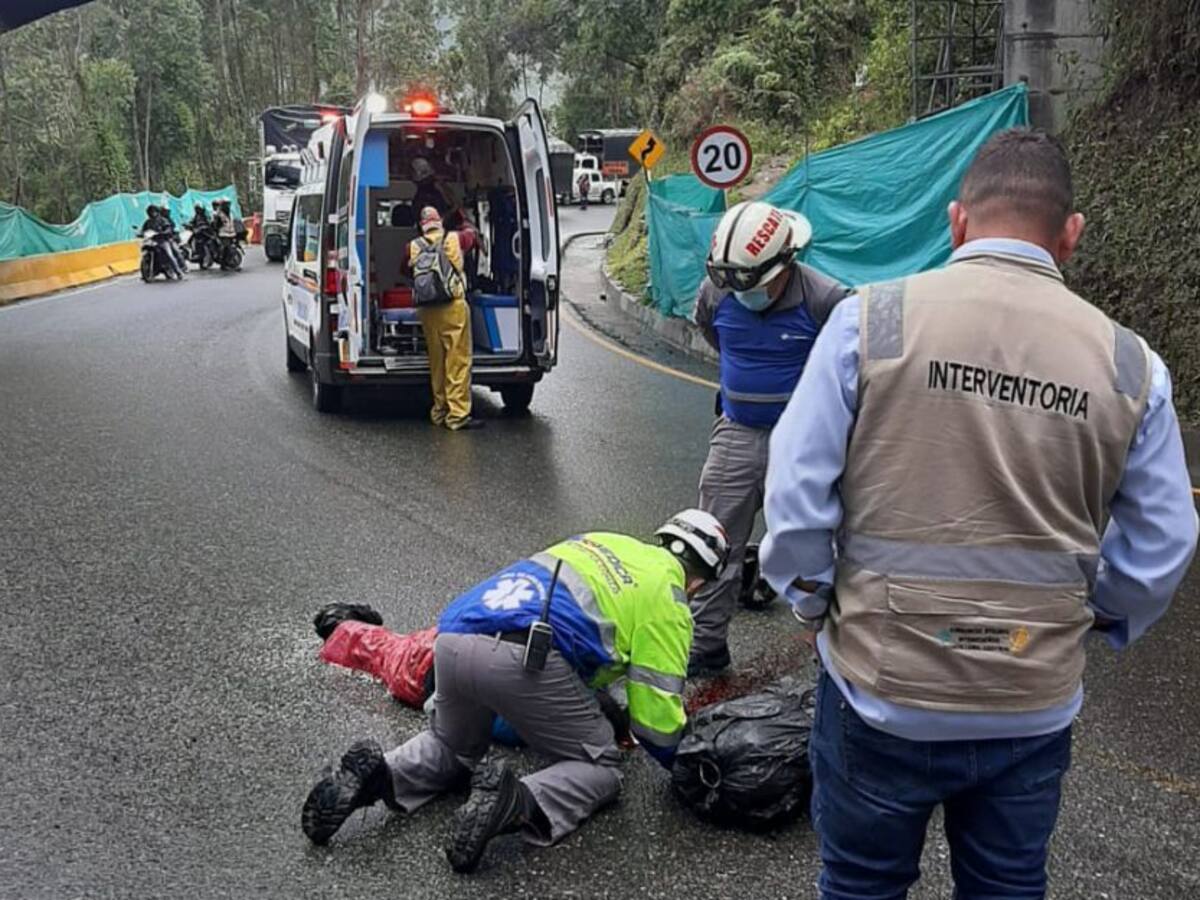 Murió motociclista accidentado en la vía La Línea en Quindío