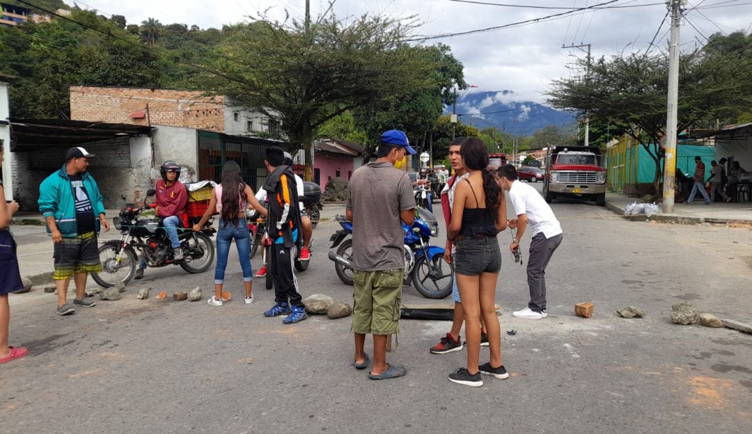 Protesta de los habitantes del barrio Industrial