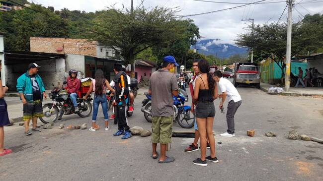 Protesta de los habitantes del barrio Industrial