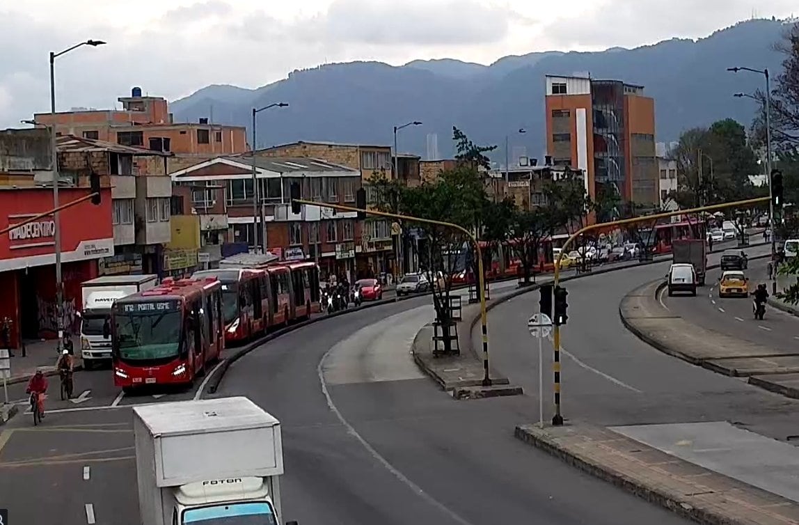 Congestión en la Av. Caracas - Tránsito Bogotá