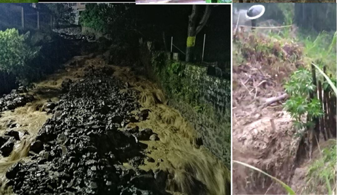 Imagenes de la emergencia por las lluvias torrenciales