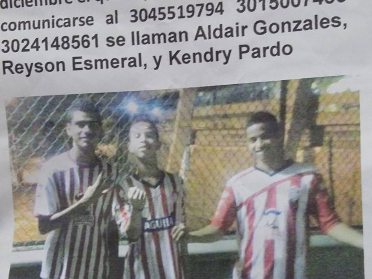 Hallan sin vida a uno de los tres jóvenes desaparecidos en Barranquilla