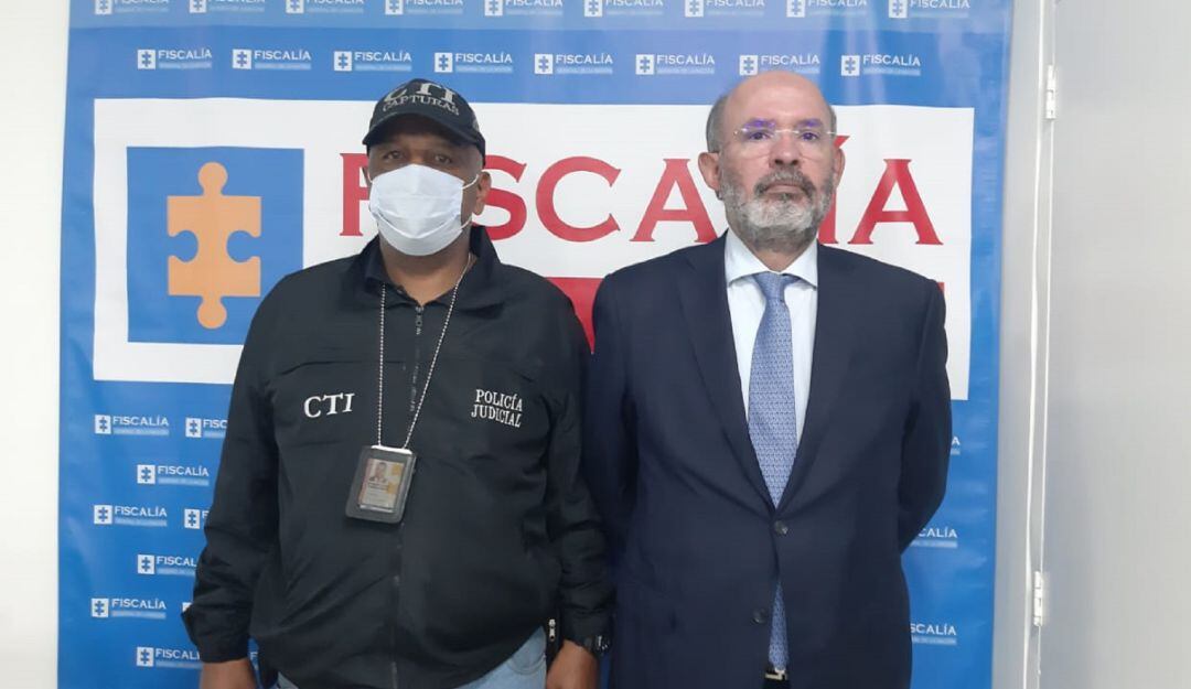 Exmagistrado Francisco Ricaurte, reseñado por agentes del CTI tras formalizar su captura