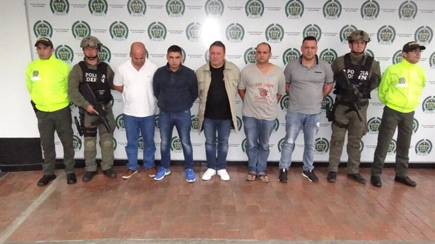 Capturan con fines de extradición a dos primos de alias Otoniel. Foto: Dijín de la Policía