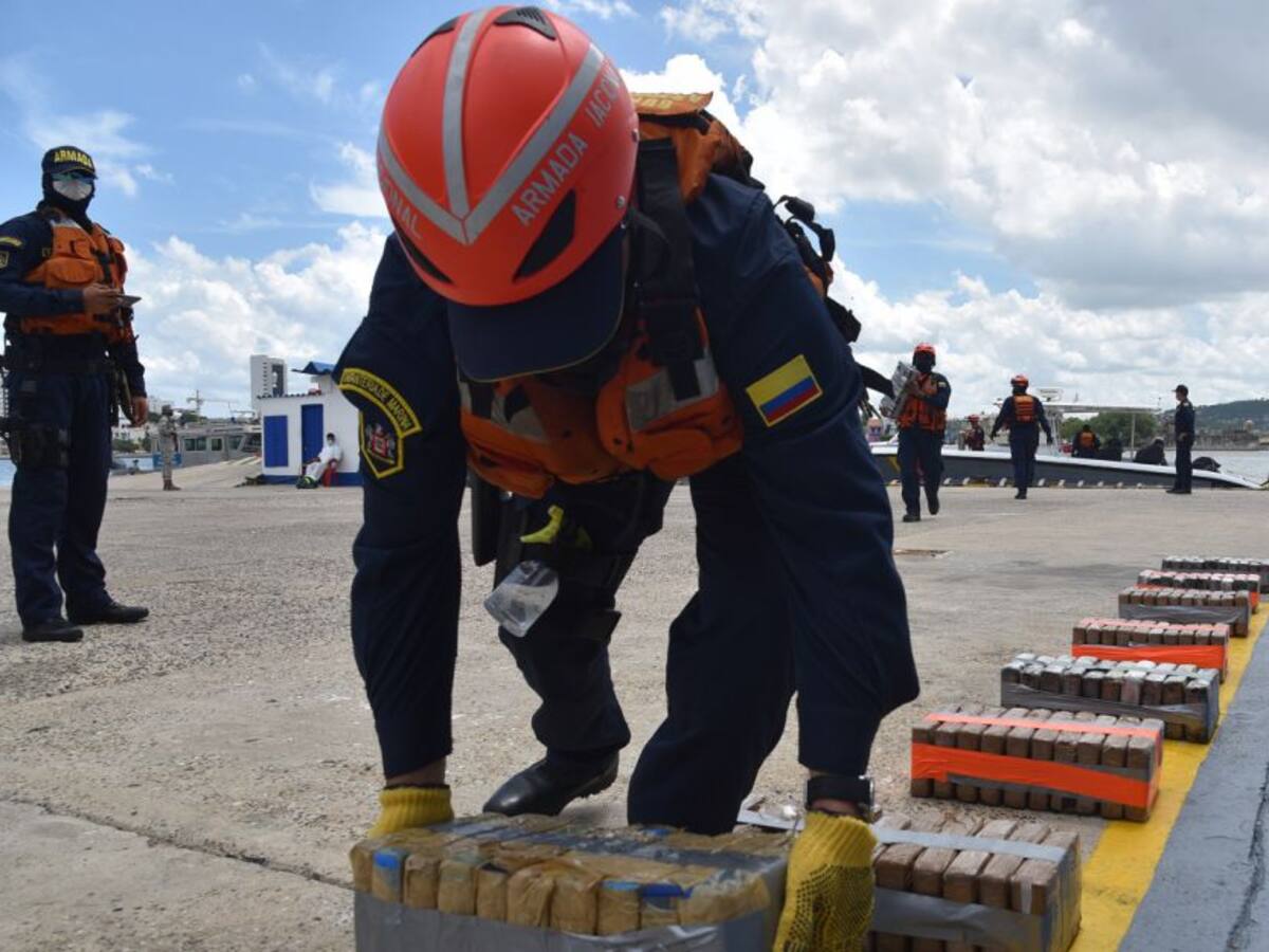 Incautan cargamento de cocaína cerca a Cartagena