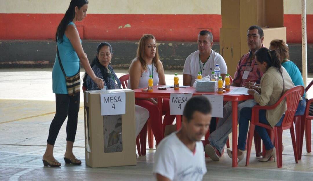 Puesto de votación.