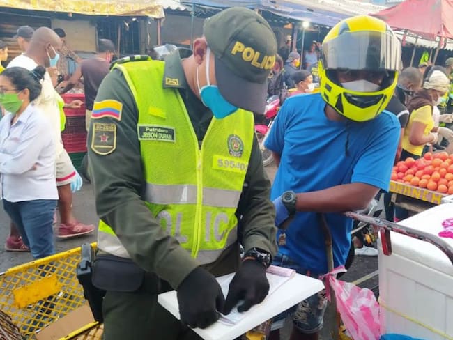 Hasta el Viernes Santo iban 2.400 comparendos en Cartagena