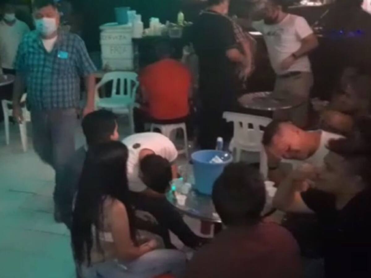 Fiesta clandestina en un motel de Ibagué