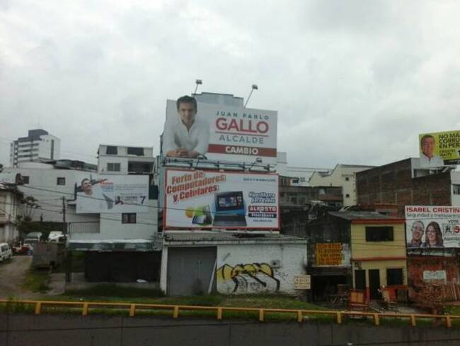 Denuncian instalación de publicidad política en sitios prohibidos de Bogotá