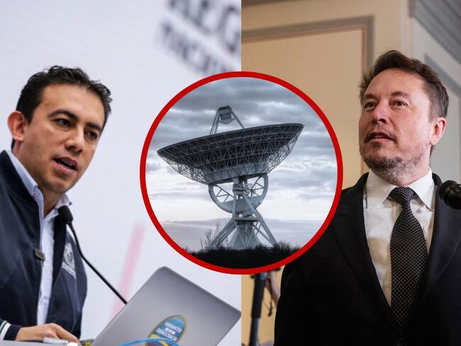 Imagen de referencia registrador Alexander Vega, Elon Musk y Starlink. Fotos: Getty Images/Colprensa
