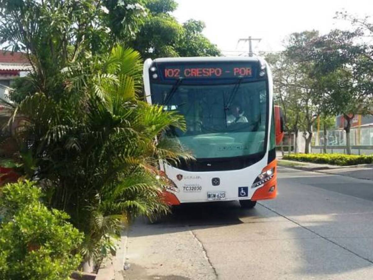 Transcaribe a Crespo con restricciones viernes y sábado por Fiestas de Independencia de Cartagena