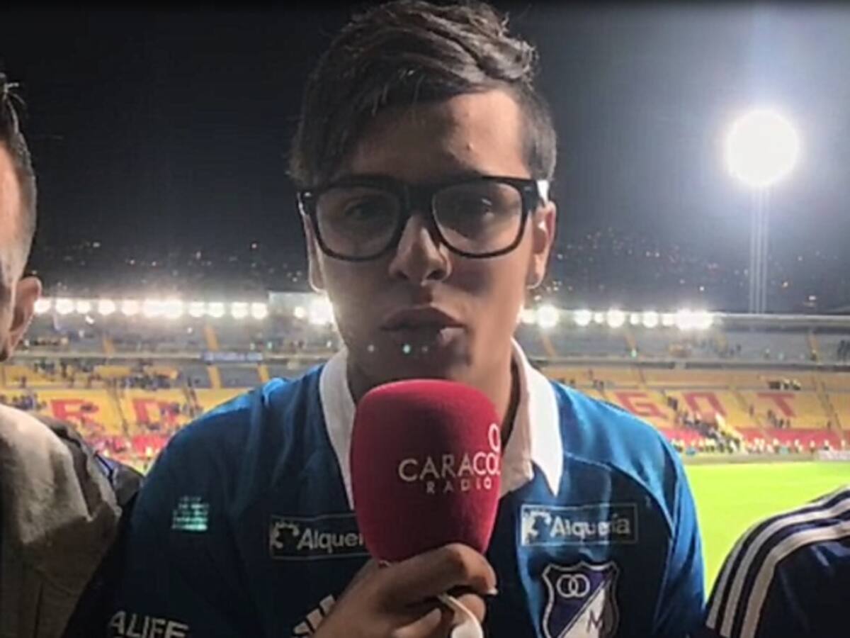 Hinchas de Millonarios enviaron su mensaje de aliento a Russo