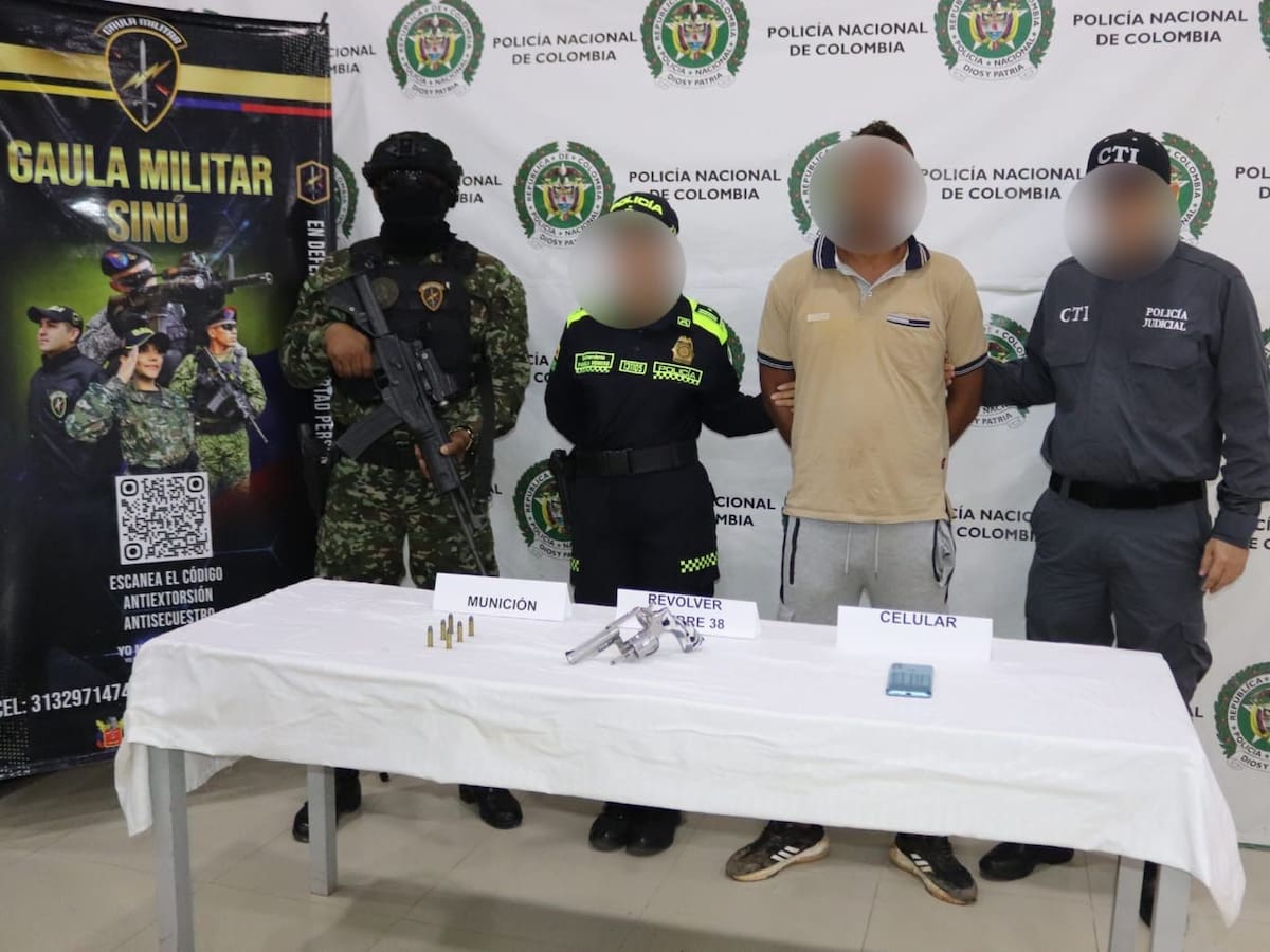 Capturan a presunto jefe de sicarios en Montería: estaría implicado en 12 homicidios