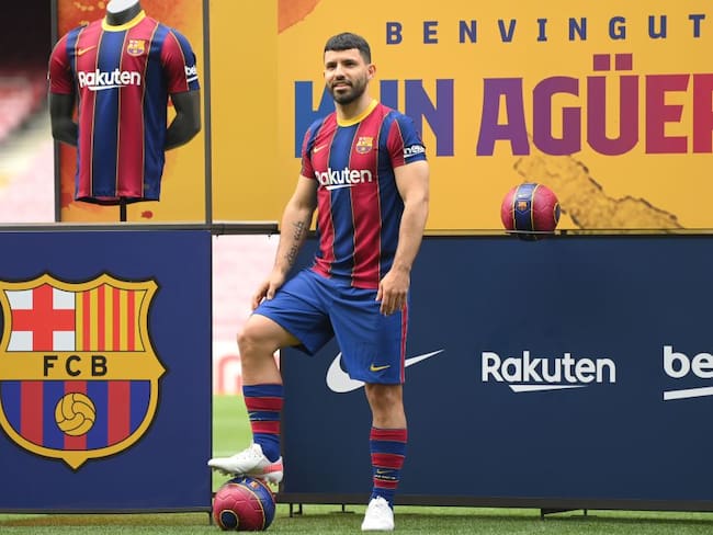 Sergio Agüero, presentado como nuevo futbolista del Barcelona