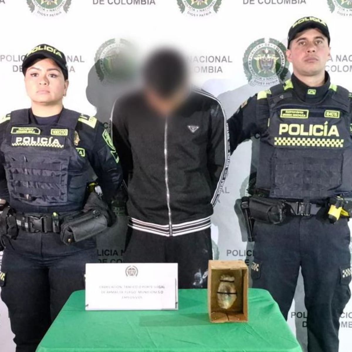 Fue capturado un hombre que caminaba por el centro de Bogotá con una granada de fragmentación