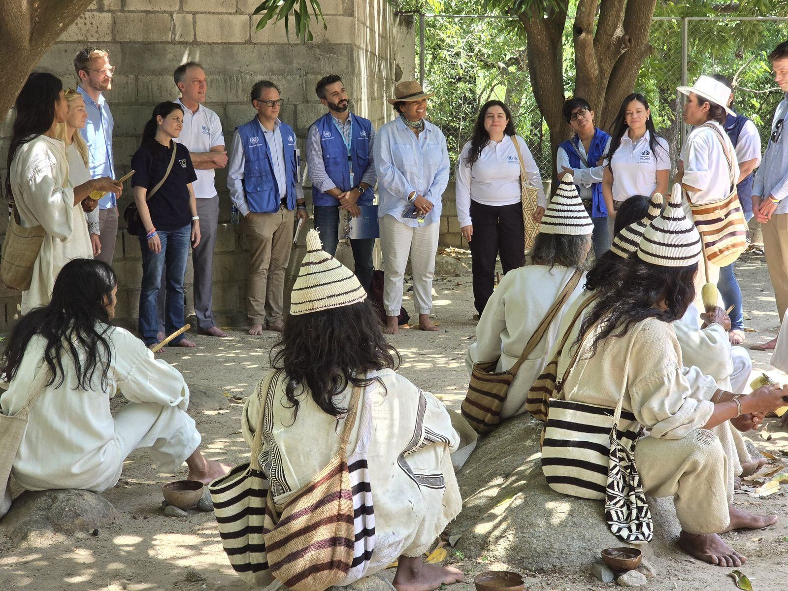 Visita de la ONU Derechos Humanos a la Sierra Nevada de Santa Marta. Foto Cortesía