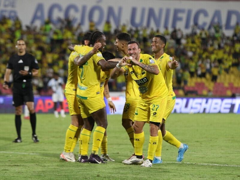 Jugadores de Club Atlético Bucaramanga / Oficial de Colprensa. 