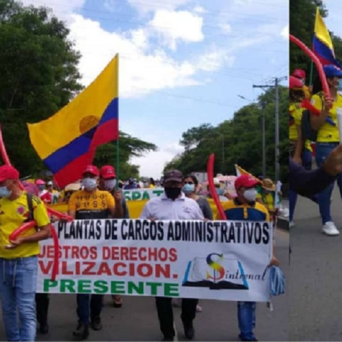 Sindicatos nuevamente marcharon en Cúcuta por el paro nacional