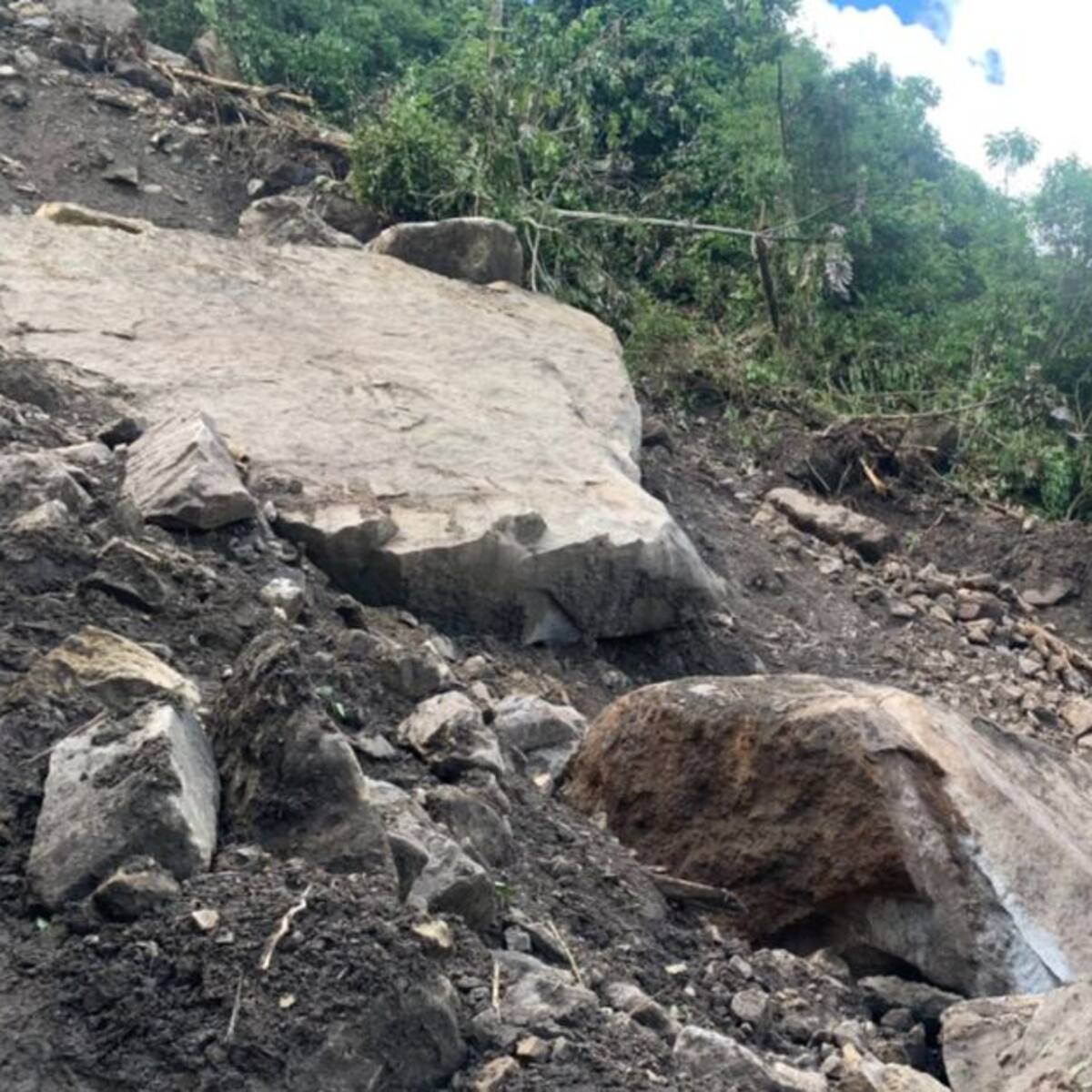 Por derrumbe incomunicados Paya y Pisba con el centro de Boyacá