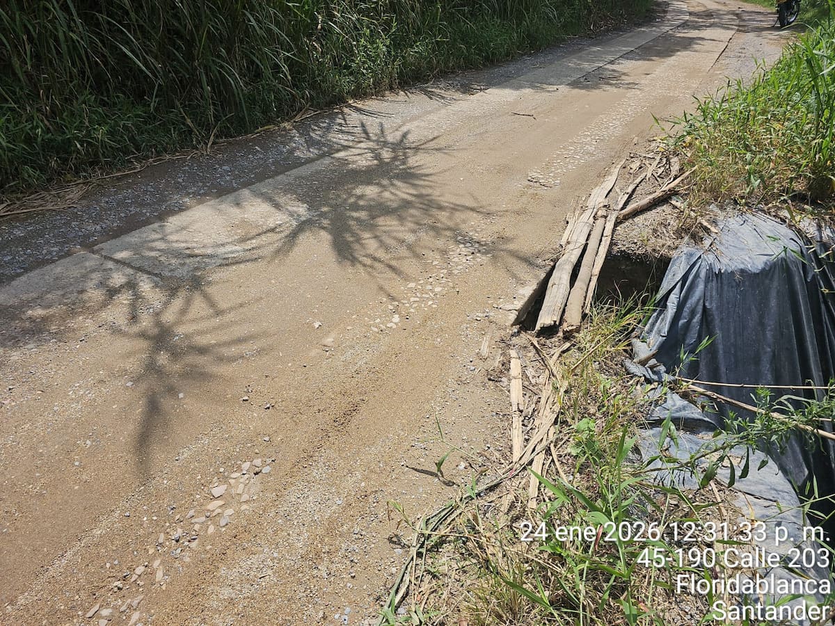 En urbanización de Floridablanca temen problemas por lluvias intensas