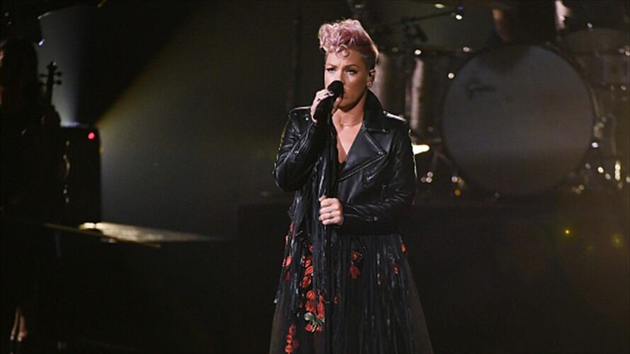 Pink será la encargada de cantar el himno de Estados Unidos en el Super Bowl. Foto: Getty Images