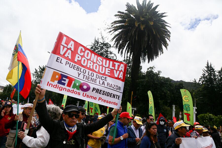 Paro nacional en Colombia. Foto: Colprensa.