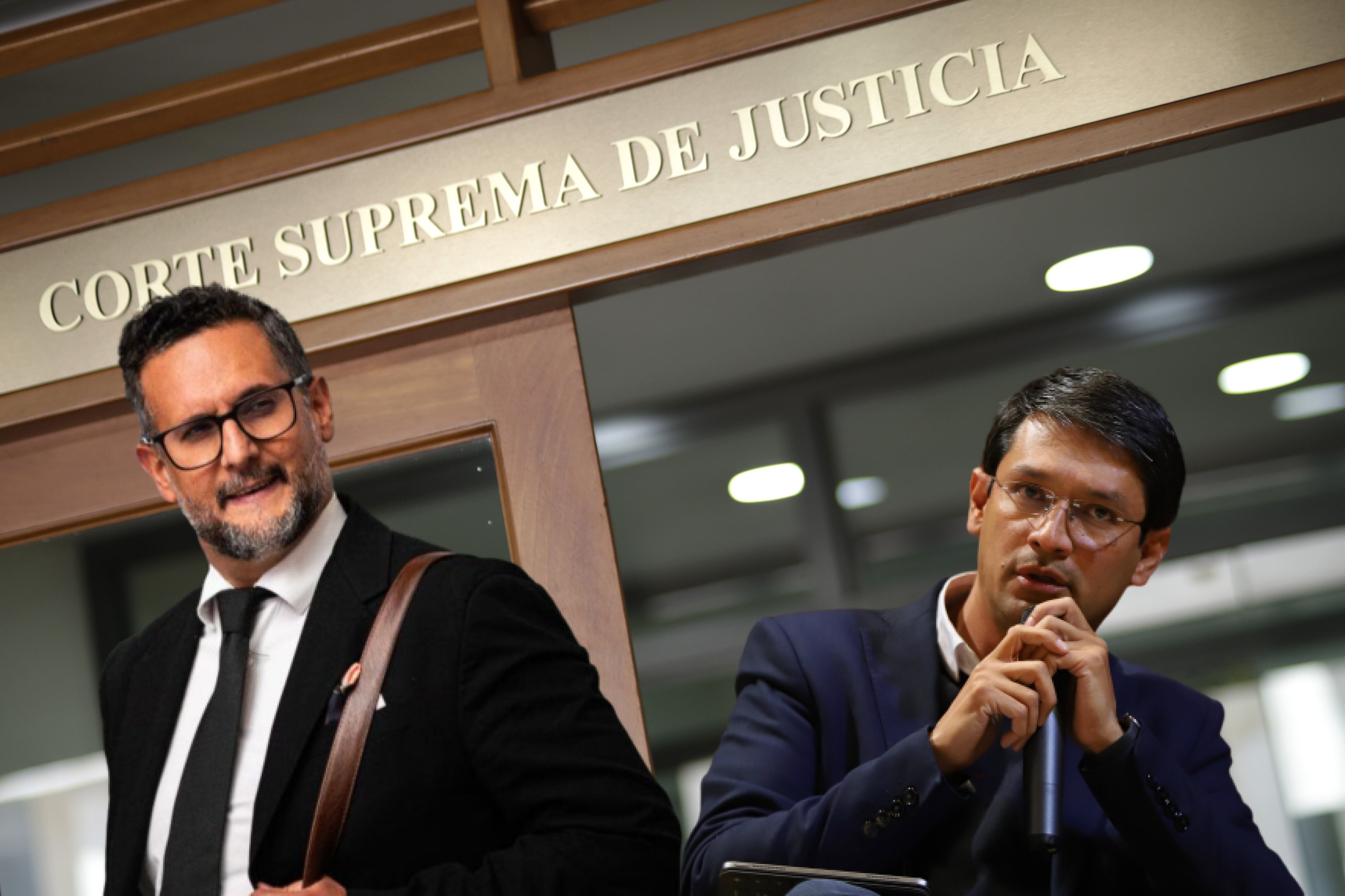 El abogado Miguel Ángel del Río y el exgobernador de Nariño, Camilo Romero