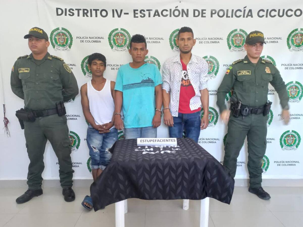 33 capturados y 547 dosis de estupefacientes incautadas en municipios de Bolívar