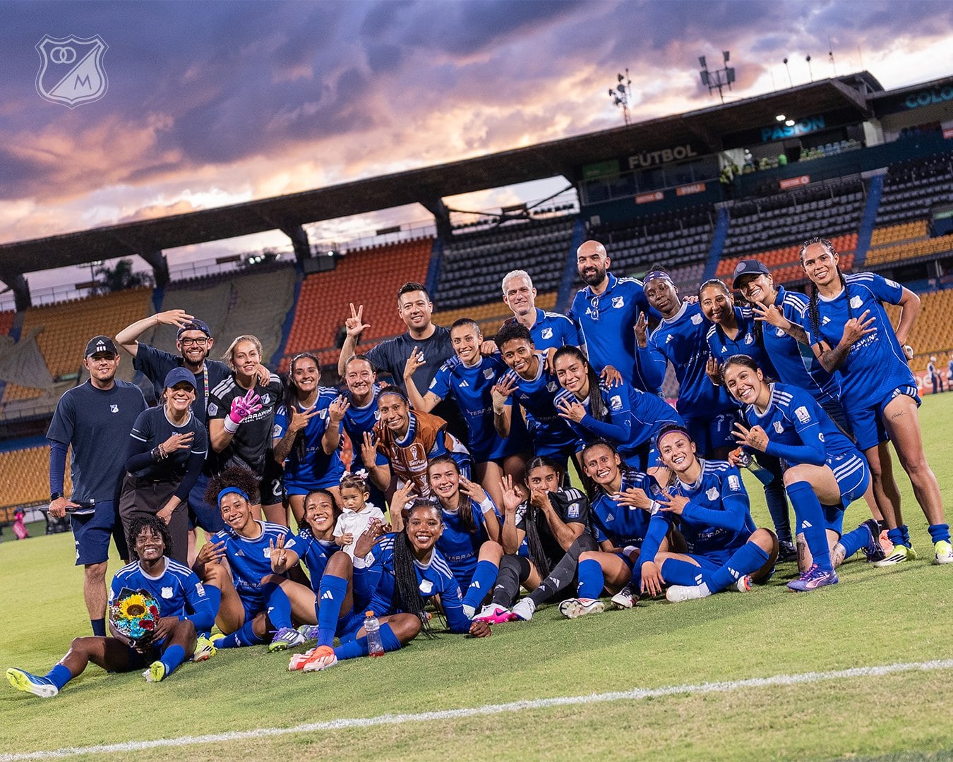 Millonarios le ganó el clásico a Nacional: tabla de posiciones de cuadrangulares en Liga Femenina / @MillosFcFem