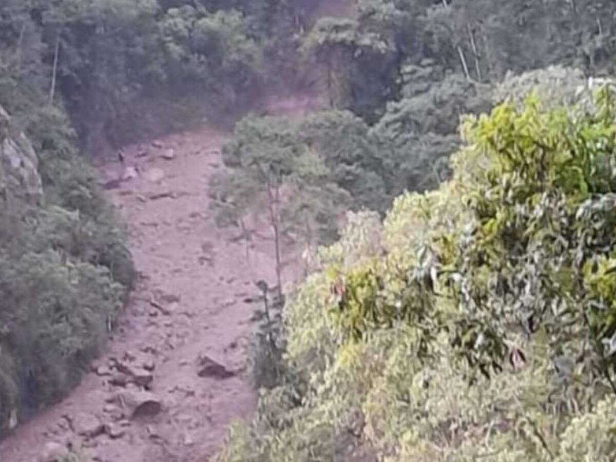 VIDEO: Avalancha bloquea paso por vía Curos Málaga