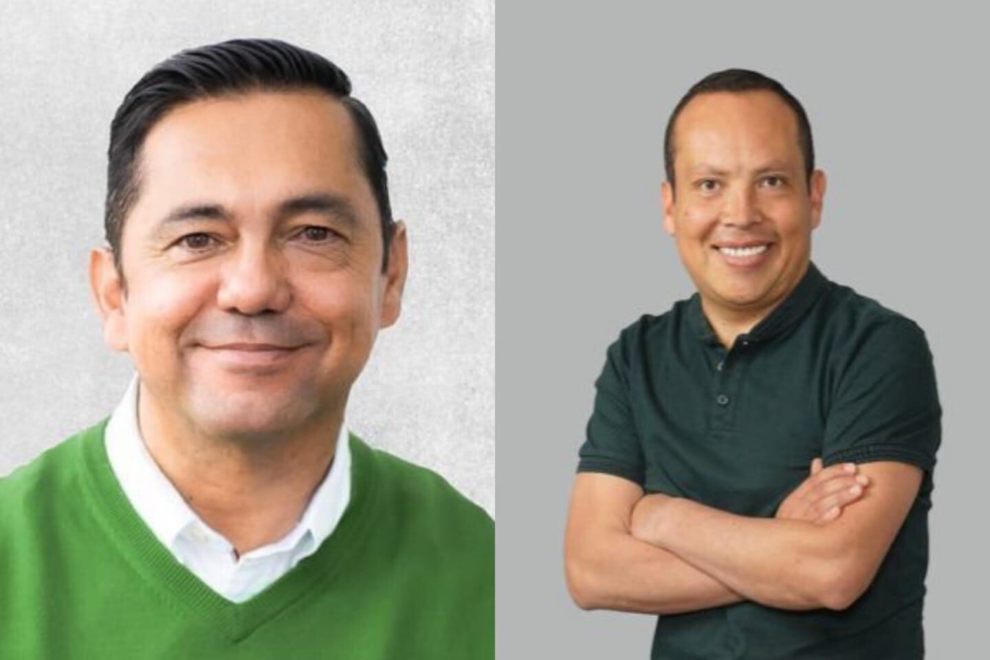 A la izquierda John Ernesto Carrero Villamil, a la derecha José Amelio Esquivel Villabona / Cortesía.